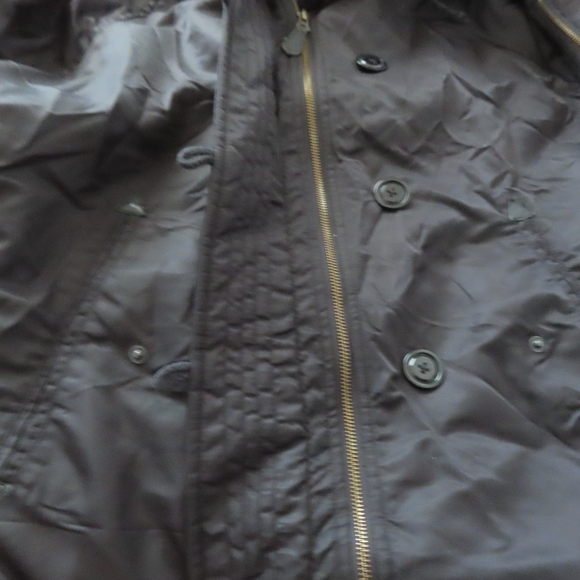 I. Spiewak & Sons military style Womens Button Jacket parka faux fur hood M - Picture 2 of 8